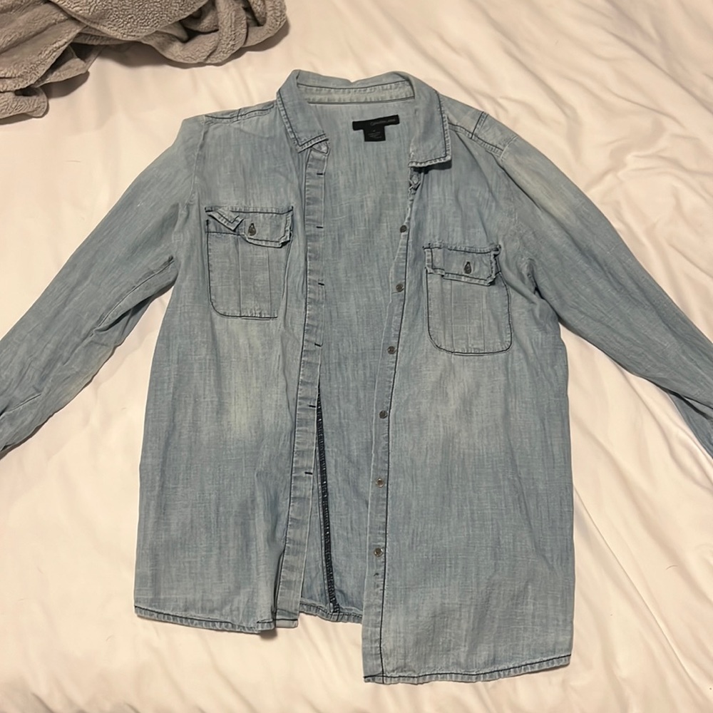 Calvin Klein Jean Button Down Top - size M
